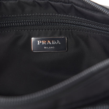 Prada Tessuto Nylon Calfskin Studded Belt Bag Black 5 of 8