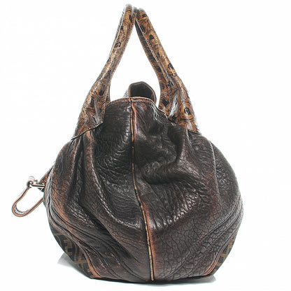 Fendi Zucca Nappa Nuvolata Vitello Tortuga Spy Tobacco Moro 6 of 12
