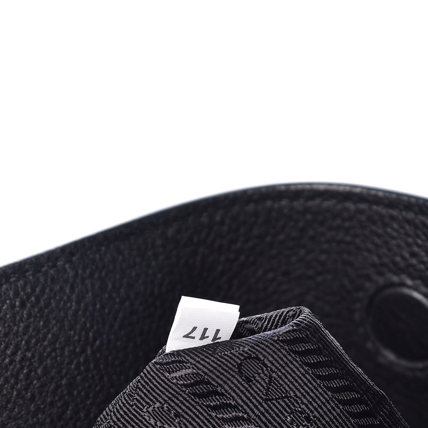 Vitello Phenix Embossed Logo Tote Black