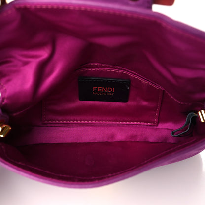 Fendi Vitello Savana Mini Baguette Cyclamen Turtle 5 of 13