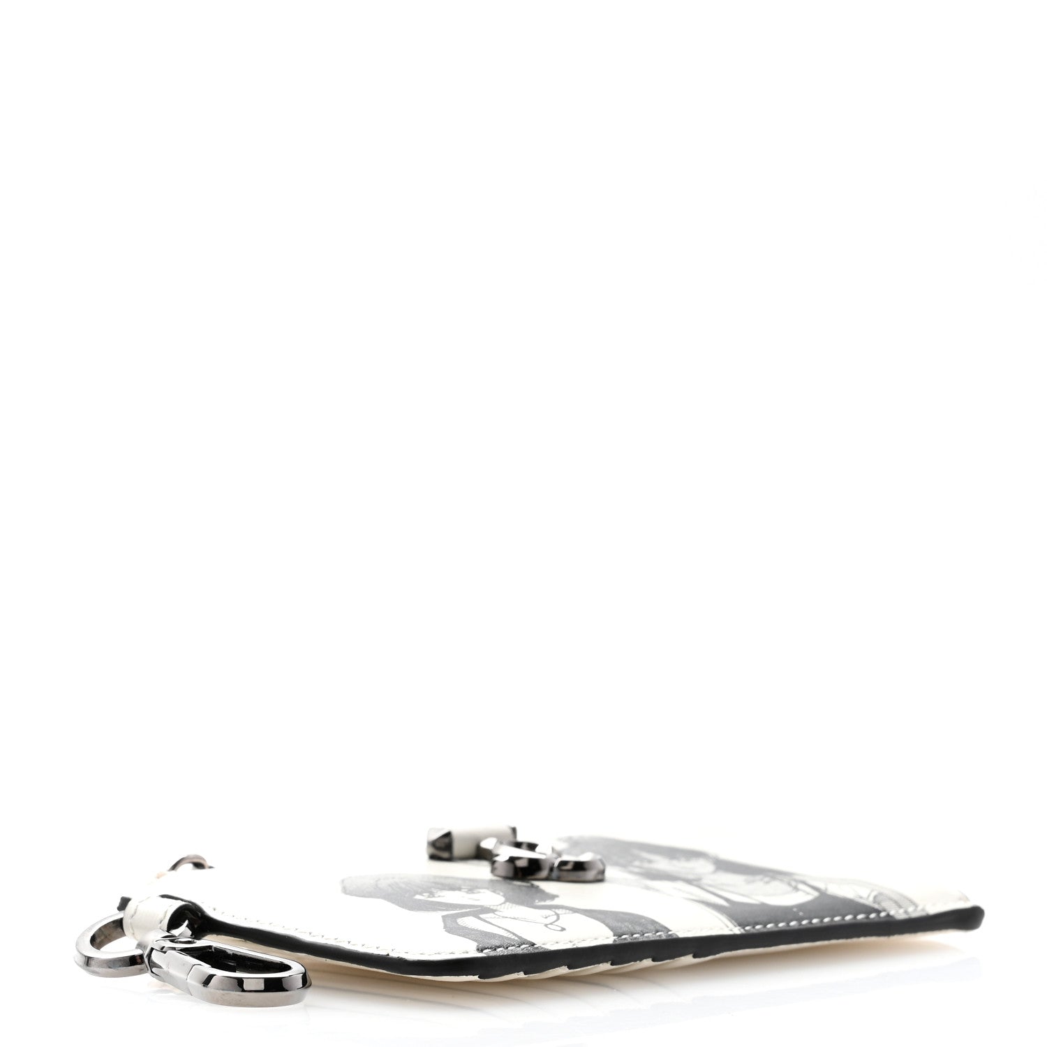 Jimmy Choo X SAILOR MOON Calfskin Setsuna Meio Hotaru Tomoe Lise Z Card Holder Black White 4 of 10