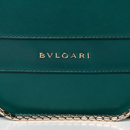 Bulgari Calfskin Serpenti Forever Crossbody Emerald Green 9 of 17