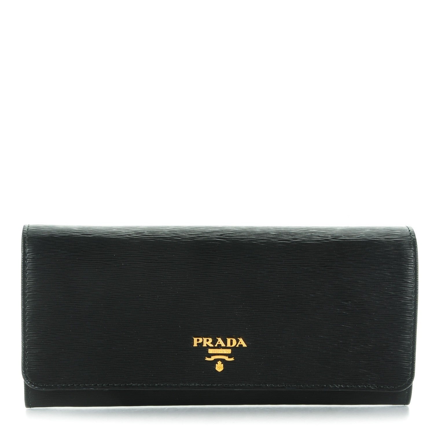 Prada Vitello Move Oro Chain Wallet Nero Black 1 of 7