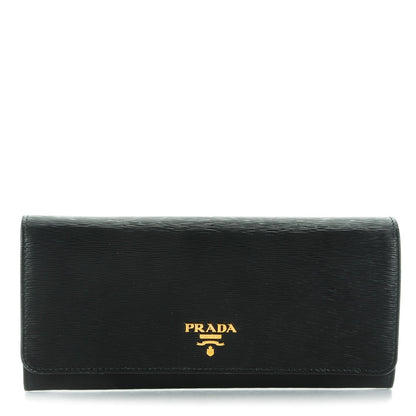 Prada Vitello Move Oro Chain Wallet Nero Black 1 of 7