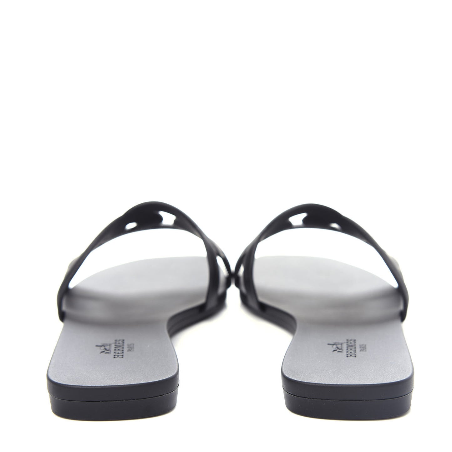 Rubber Aloha Sandals 37 Black