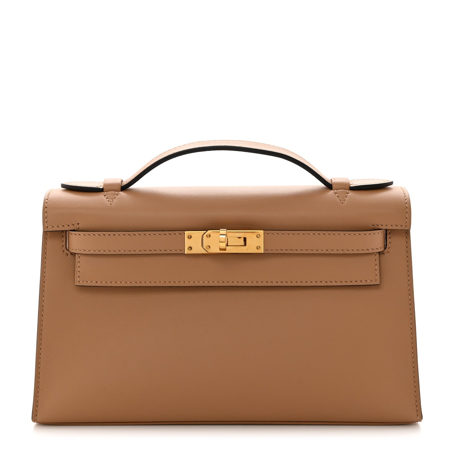 Hermes Swift Kelly Pochette Clutch Chai 1 of 10