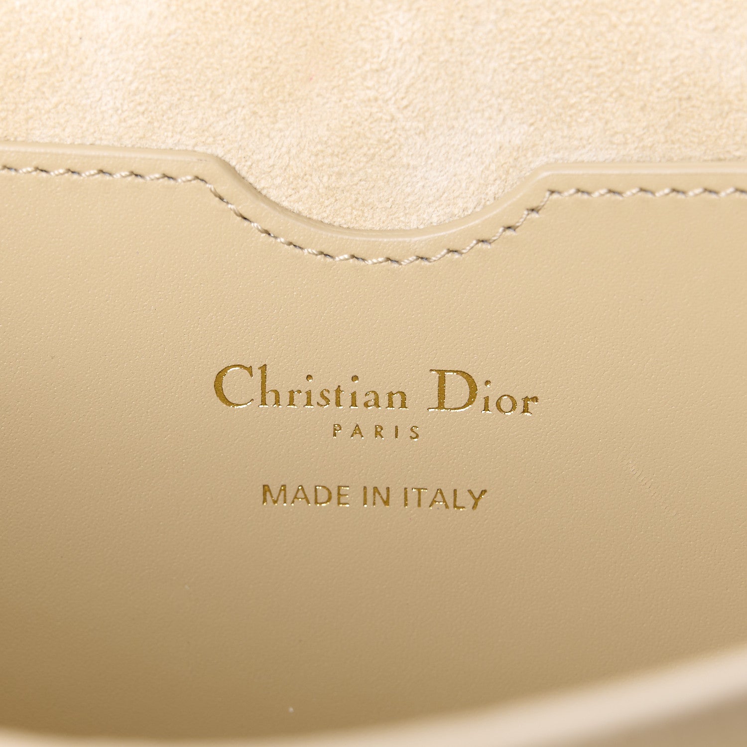 Christian Dior CHRISTIAN DIOR Grained Calfskin Large Bobby Flap Beige 6 of 13