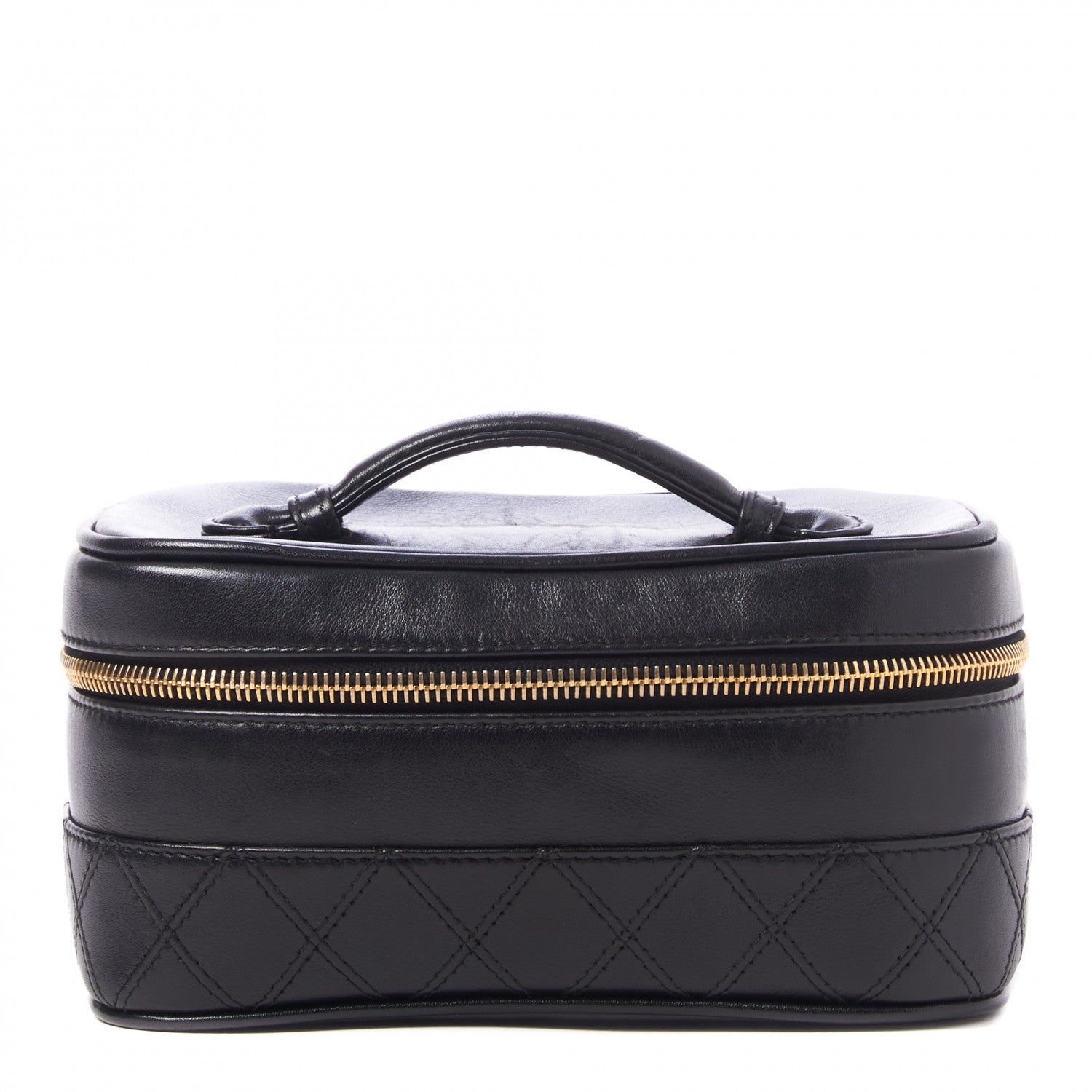 Chanel Lambskin Vanity Cosmetic Case Black 1 of 9