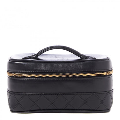 Chanel Lambskin Vanity Cosmetic Case Black 1 of 9