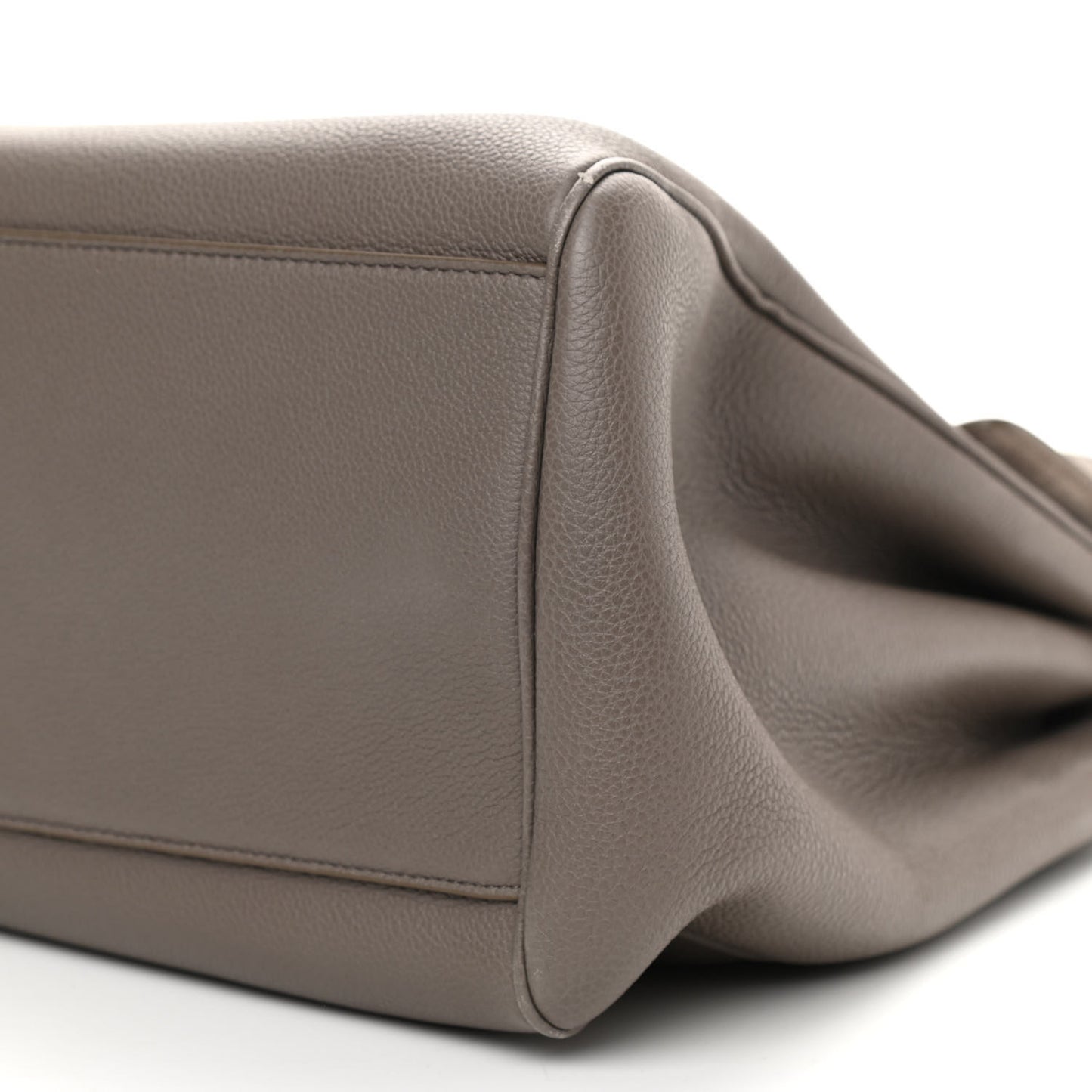 Supple Grained Calfskin Large Soft 16 Bag Pebble