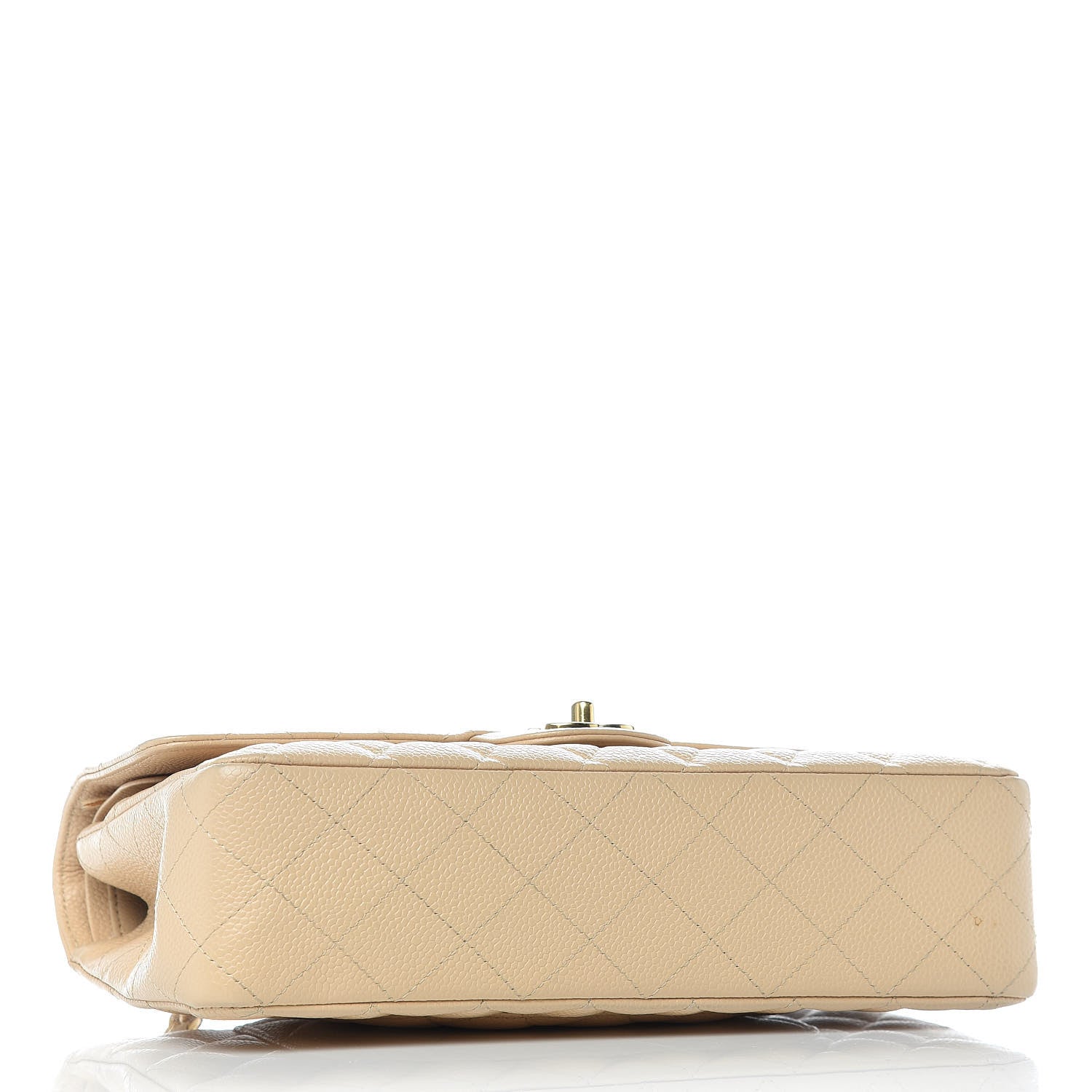 Chanel Caviar Quilted Medium Double Flap Beige Clair 4 of 10
