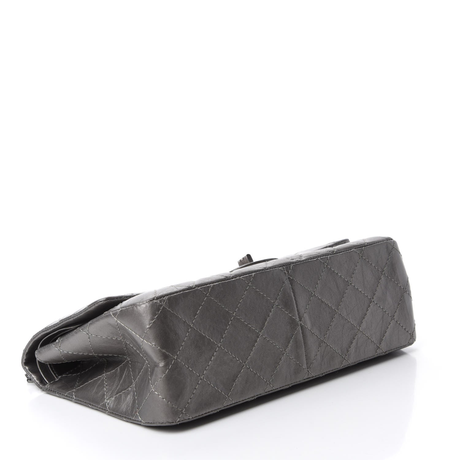 Chanel Metallic Aged Calfskin Quilted 2.55 Reissue 226 Flap Silver 4 of 10