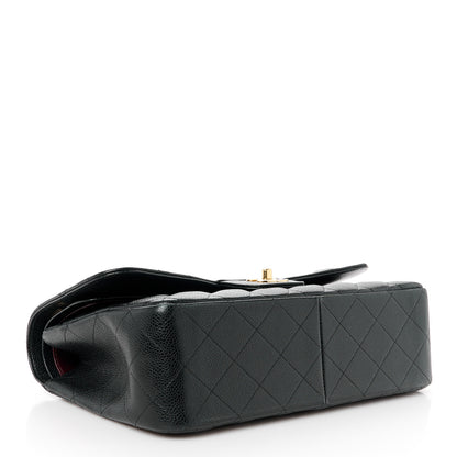 Chanel Caviar Quilted Jumbo Double Flap Black 3 of 10