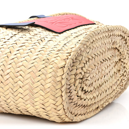 Loewe Raffia Basket Tote Bag Cream Multi 9 of 12