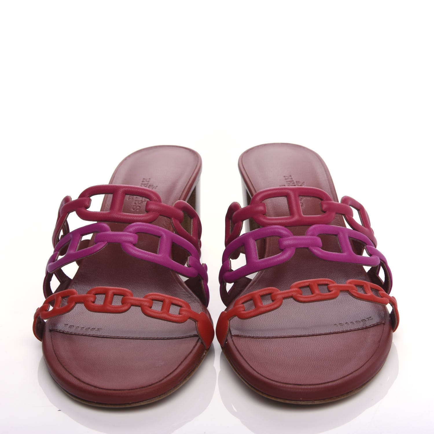 Hermes Nappa Tandem Sandals 36 Rouge Azalee 2 of 11