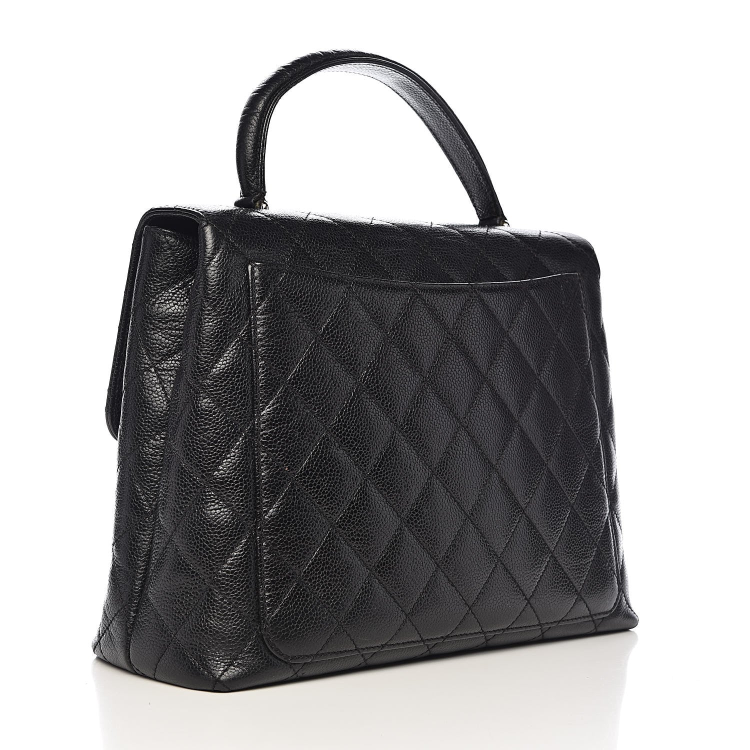 Chanel Caviar Quilted Jumbo Kelly Flap Black 4 of 18