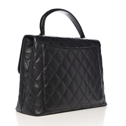 Chanel Caviar Quilted Jumbo Kelly Flap Black 4 of 18