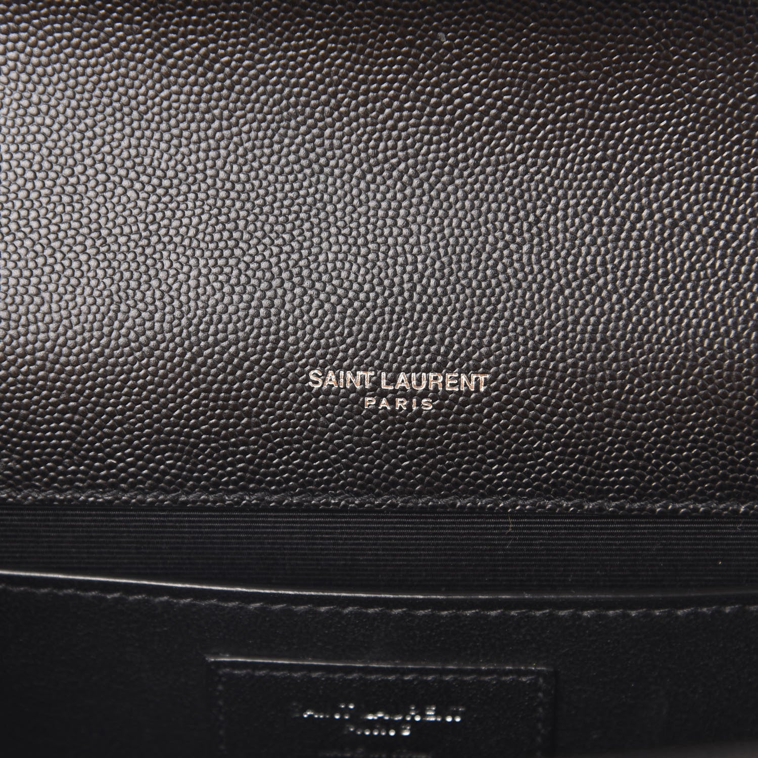 Saint Laurent Grain De Poudre Medium Classic Monogram Kate Satchel Black 6 of 10