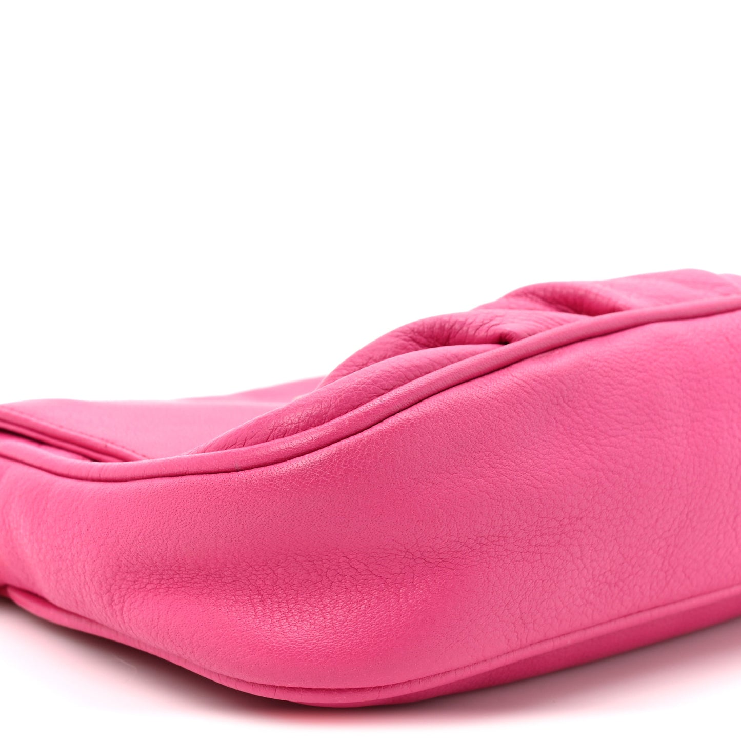 Vitello Flamingo Fendista Pouchette Crossbody Lampone