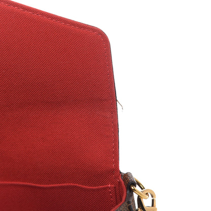 Louis Vuitton Damier Ebene Pochette Felicie Chain Wallet 12 of 14