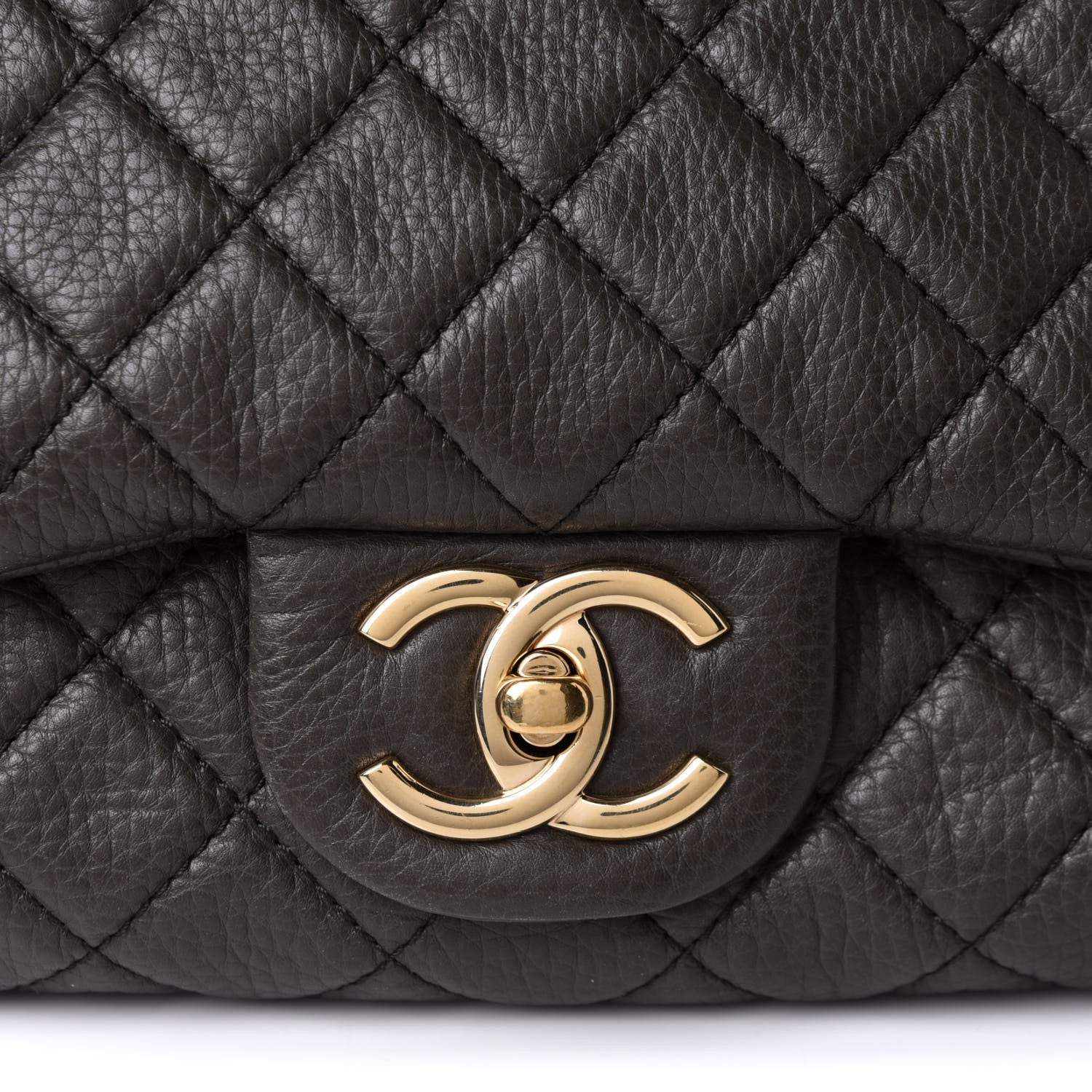 Chanel Calfskin Quilted XXL Travel Flap Bag Khaki 7 of 9