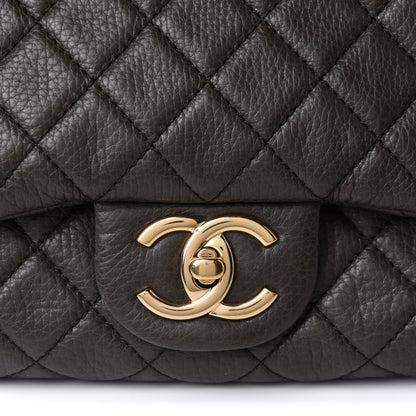 Chanel Calfskin Quilted XXL Travel Flap Bag Khaki 7 of 9