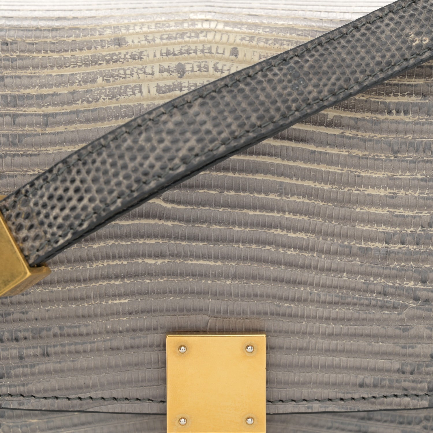 Celine Lizard Small Classic Box Flap Bag Medium Grey 8 of 14