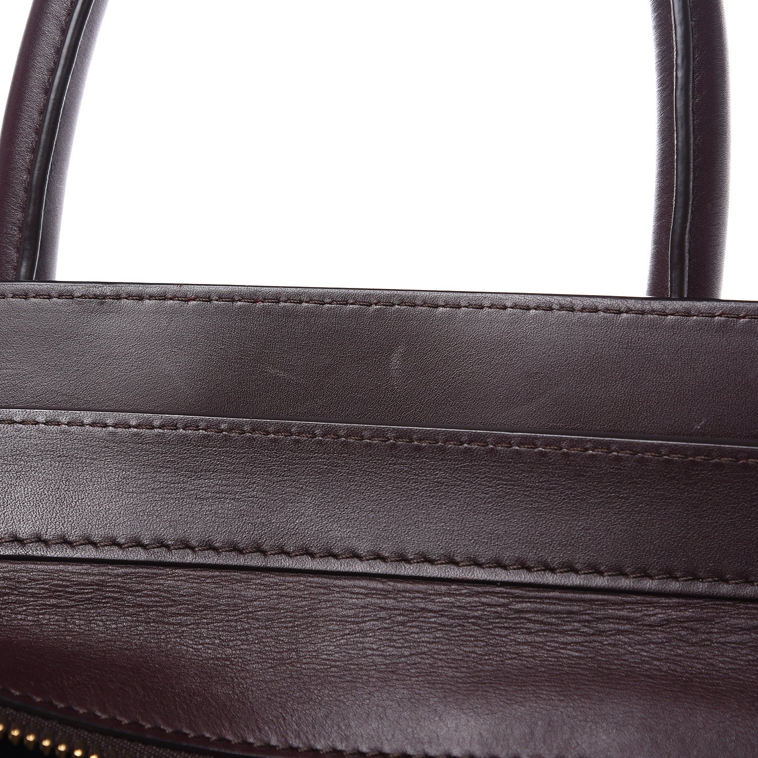 Celine Satin Calfskin Suede Mini Tri-Color Luggage Burgundy 11 of 13