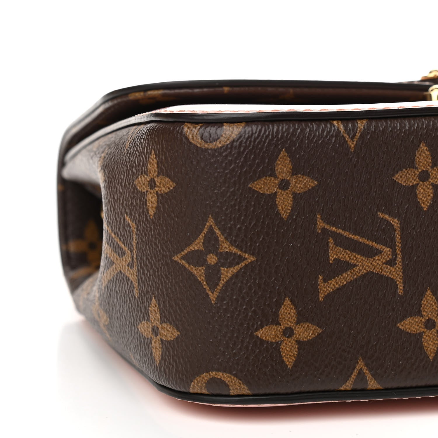 Louis Vuitton Patent Calfskin Monogram Cherrywood BB Rose Ballerine 8 of 12