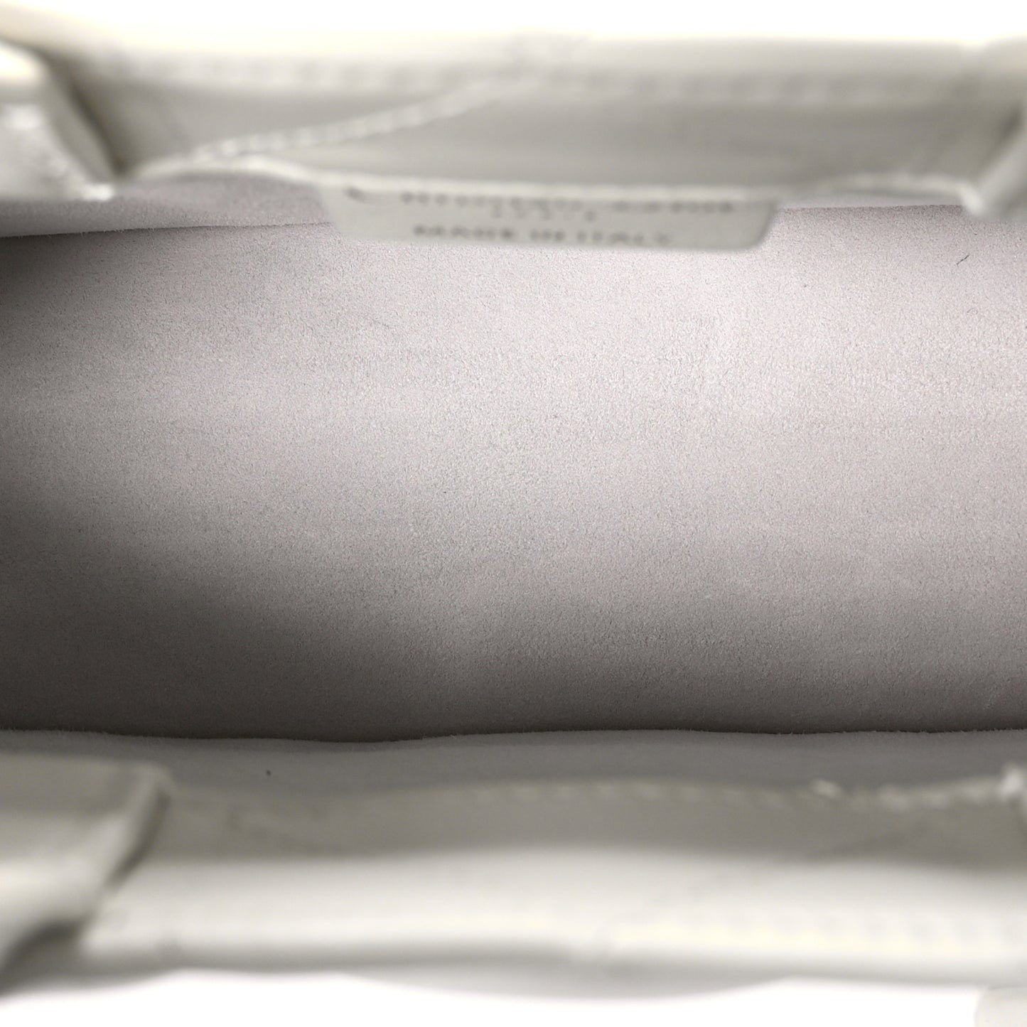 Calfskin Macrocannage Mini Book Tote White