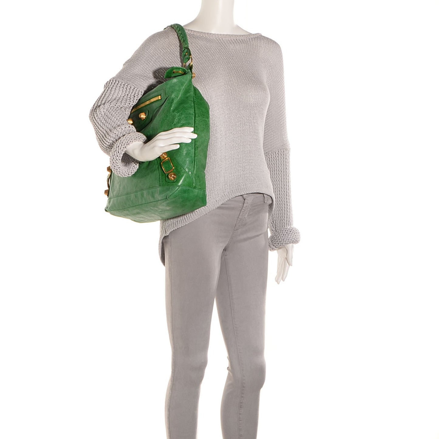 Chevre Giant 21 Gold Hardware Day Hobo Vert Gazon