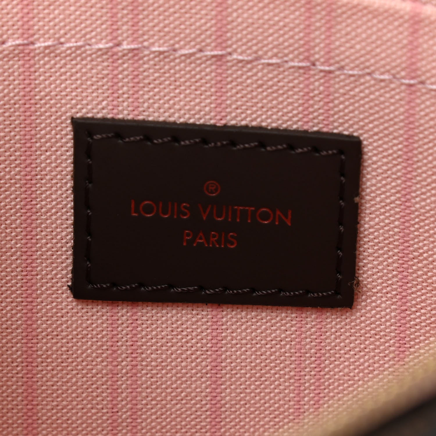 Louis Vuitton Damier Ebene Neverfull MM GM Pochette Rose Ballerine 6 of 7