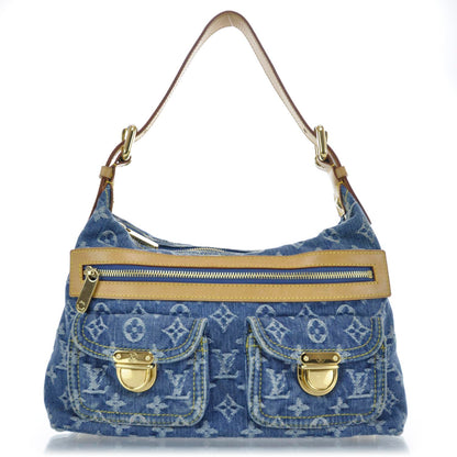 Louis Vuitton Monogram Denim Baggy PM Blue 1 of 9