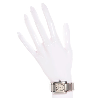 Cartier Stainless Steel 25mm Tank Francaise Quartz Watch 2 of 6
