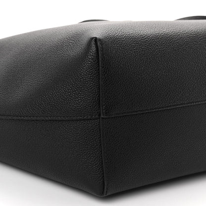 Celine Grained Calfskin Triomphe Medium Cabas Anais Black 8 of 9