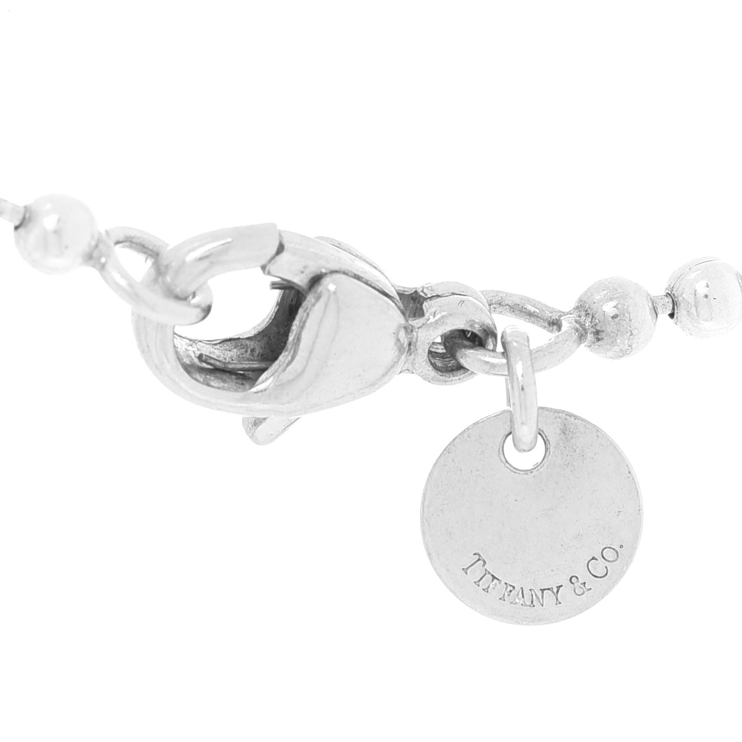 Tiffany Sterling Silver Long Return to Tiffany Heart Pendant Necklace 4 of 5