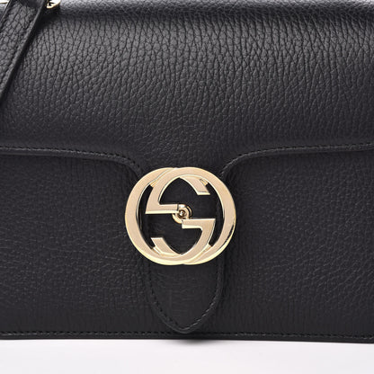 Gucci Dollar Calfskin Small Interlocking G Shoulder Bag Black 12 of 12