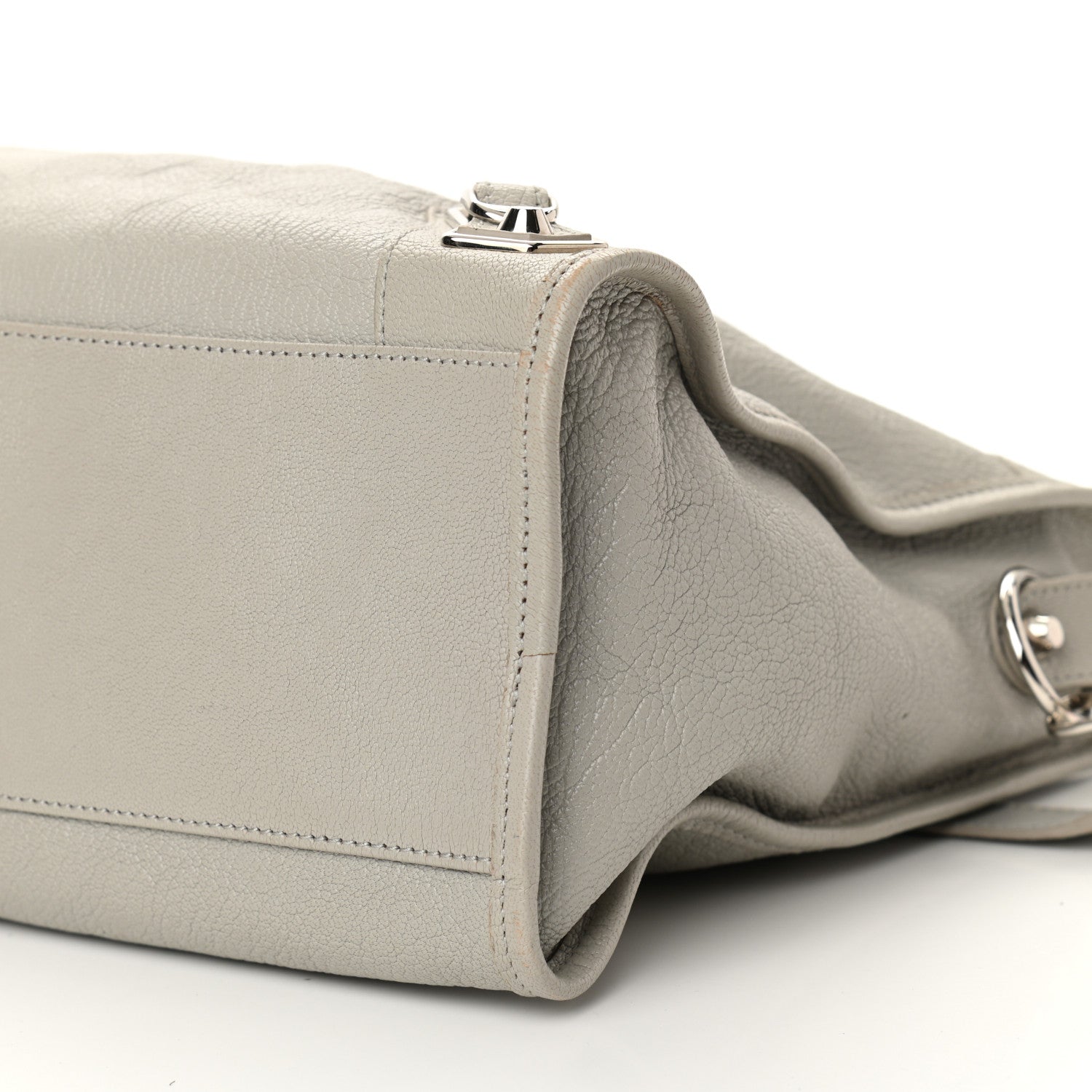 Balenciaga Chevre Silver Metallic Edge Hardware City Gris Glace 10 of 10