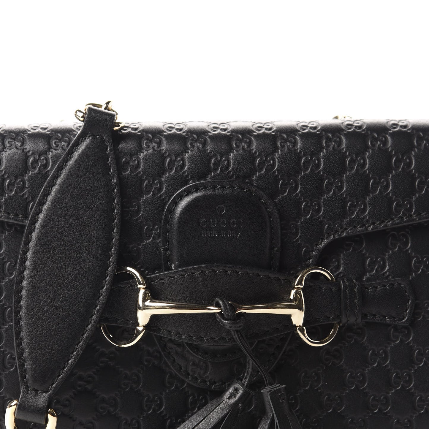 Microguccissima Mini Emily Shoulder Bag Black