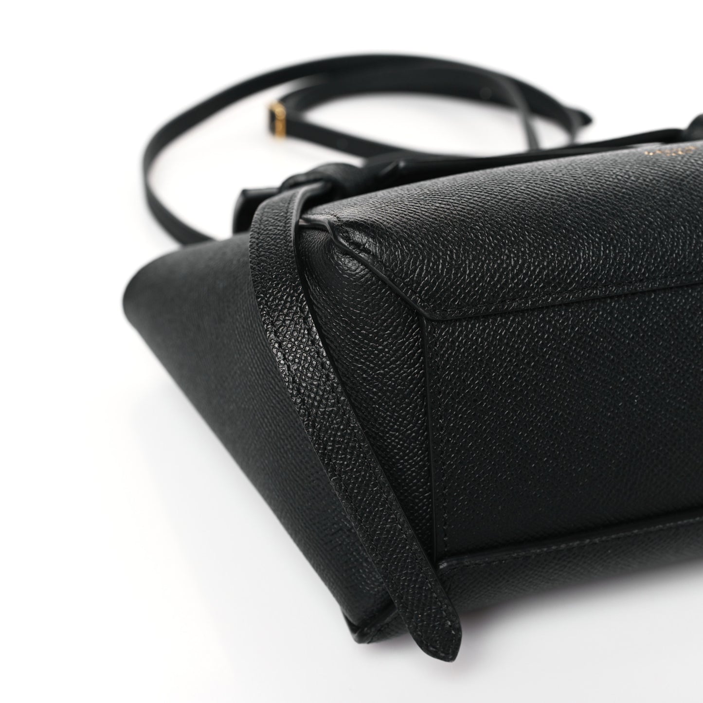 Grained Calfskin Nano Belt Bag Black