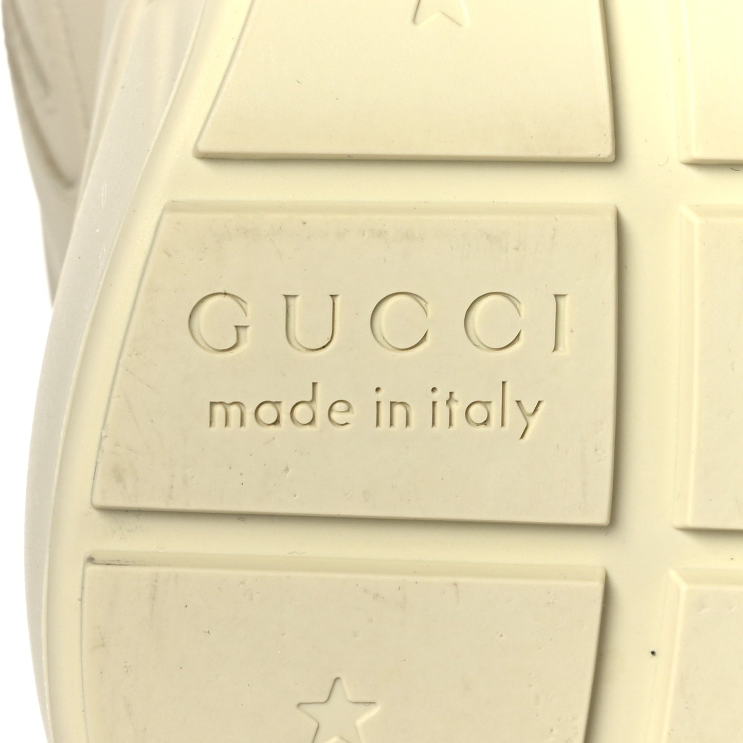 Calfskin Logo Womens Rhyton Sneakers 37.5 Ivory