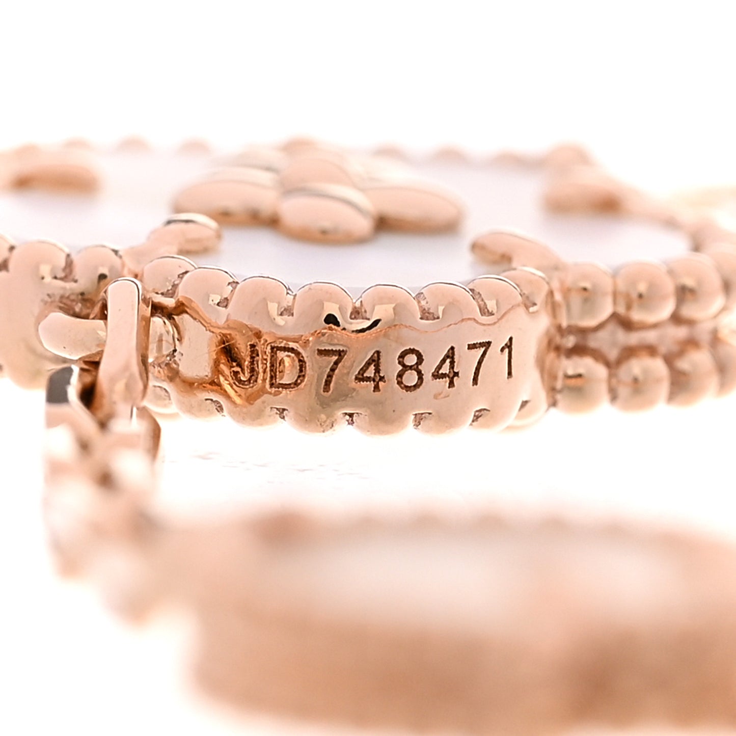 18K Rose Gold Carnelian Mother of Pearl Onyx 5 Motifs Lucky Spring Bracelet
