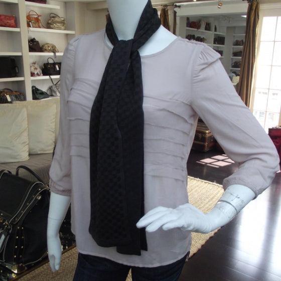 Silk Damier Scarf
