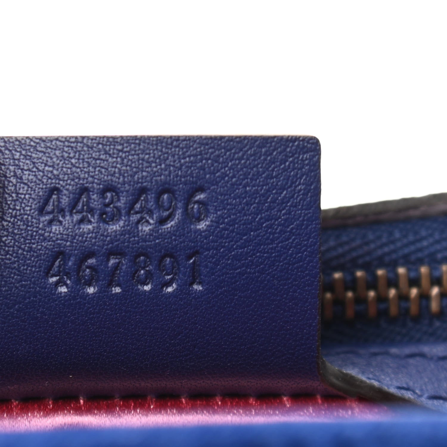 Gucci Velvet Matelasse Medium GG Marmont Shoulder Bag Cobalt Blue 7 of 11