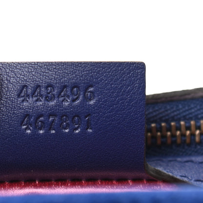 Gucci Velvet Matelasse Medium GG Marmont Shoulder Bag Cobalt Blue 7 of 11