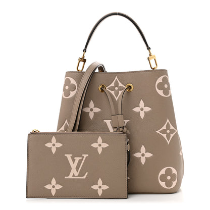 Louis Vuitton Empreinte Monogram Giant Neonoe MM Tourterelle Creme 3 of 10