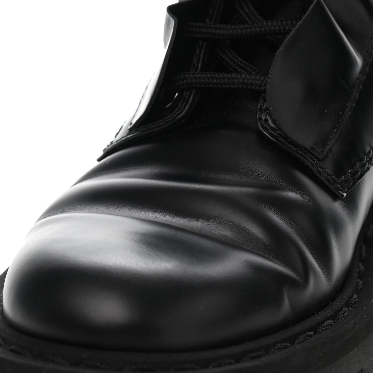 Valentino Garavani Calfskin Ruffle Heart Love Combat Boots 38 Black 11 of 11