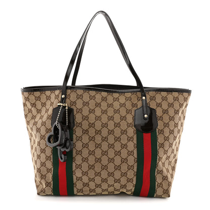 Gucci Monogram Web Large Jolie Tote Brown 1 of 12