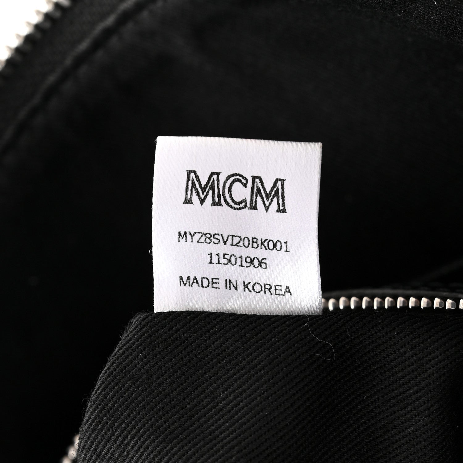 MCM Visetos Crossbody Pouch Black 7 of 10