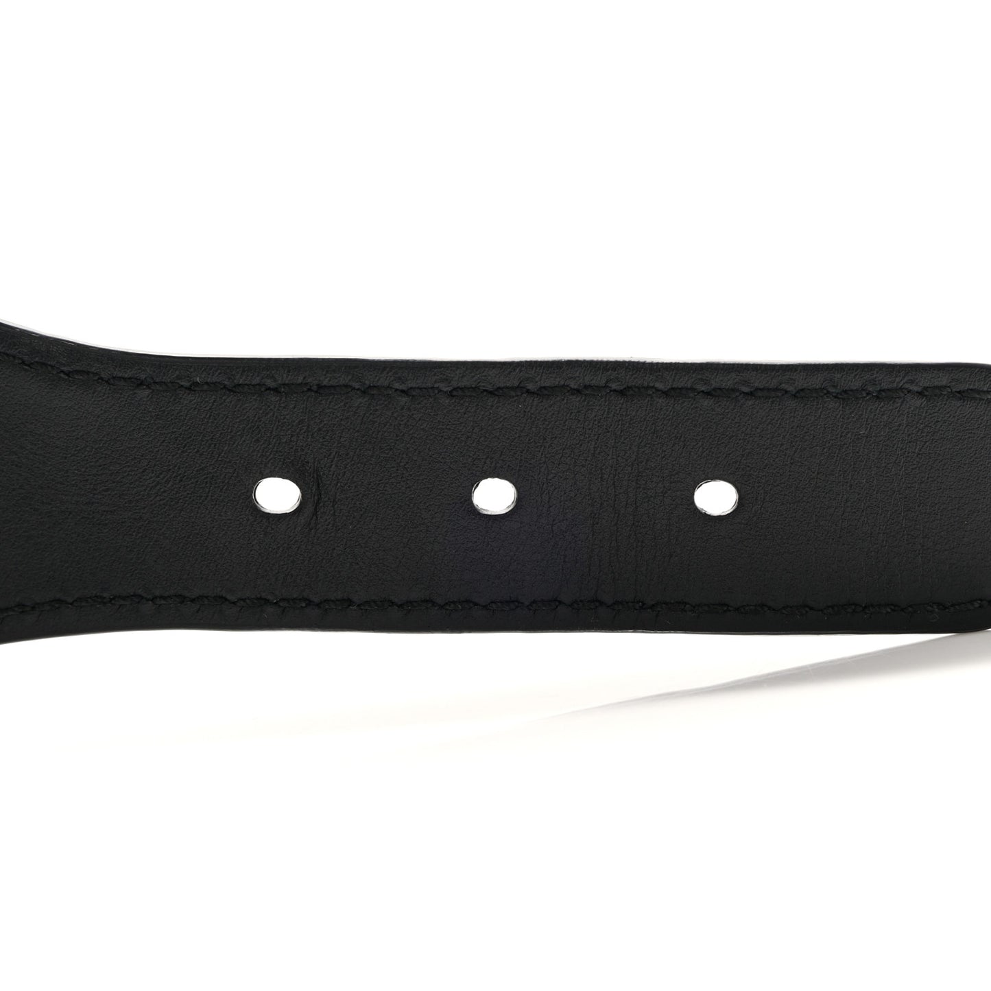 Canvas Embroidered Large Belt 75 30 Bleu